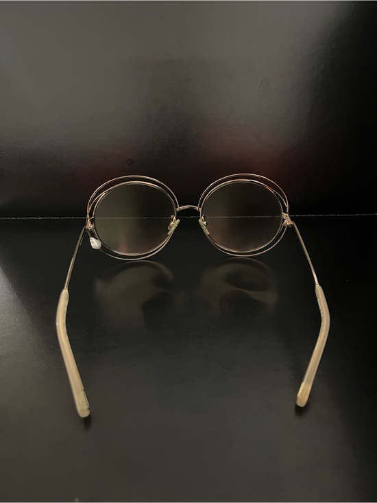Chloé Carlina Pearl Rose Gold Round Sunglasses, One Size main image 9
